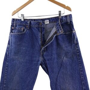 Vintage Levis 505 Regular Fit Straight Leg Jeans Mens 36x34 Blue Denim